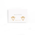 VECTOR GOLDEN EARRINGS - ARETES - Malandra Jewelry - VCA149