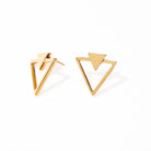 VECTOR GOLDEN EARRINGS - ARETES - Malandra Jewelry - VCA149