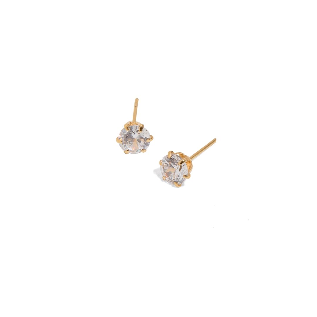 ZIRCONIA MEDIUM EARRINGS - ARETES - Malandra Jewelry - VCA181