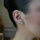 ZIRCONIA MEDIUM EARRINGS - ARETES - Malandra Jewelry - VCA181