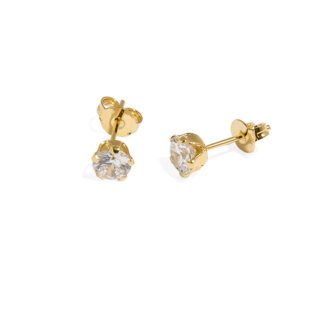 ZIRCONIA SMALL EARRINGS - ARETES - Malandra Jewelry - VCA164