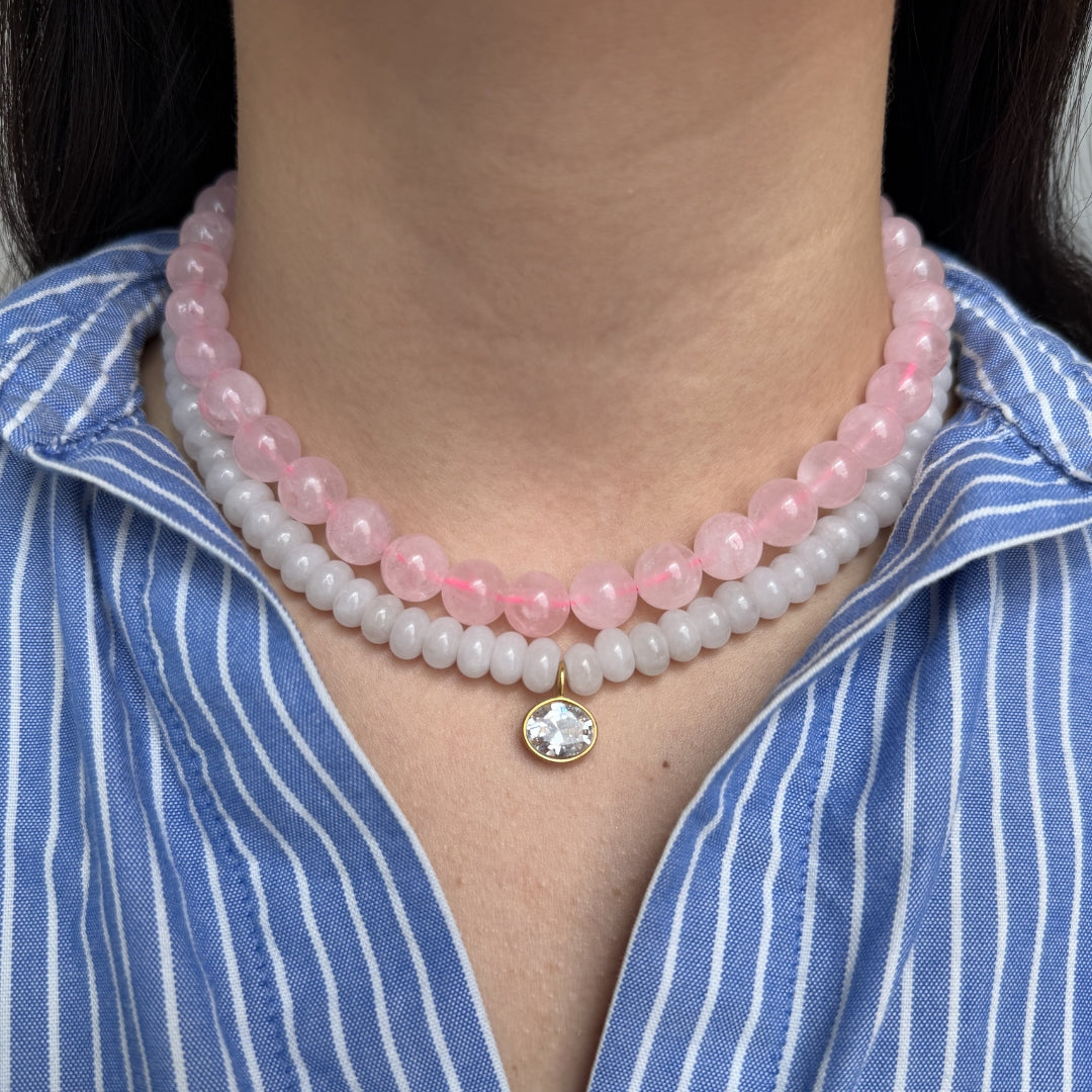 TERRA ROSE QUARTZ NECKLACE
