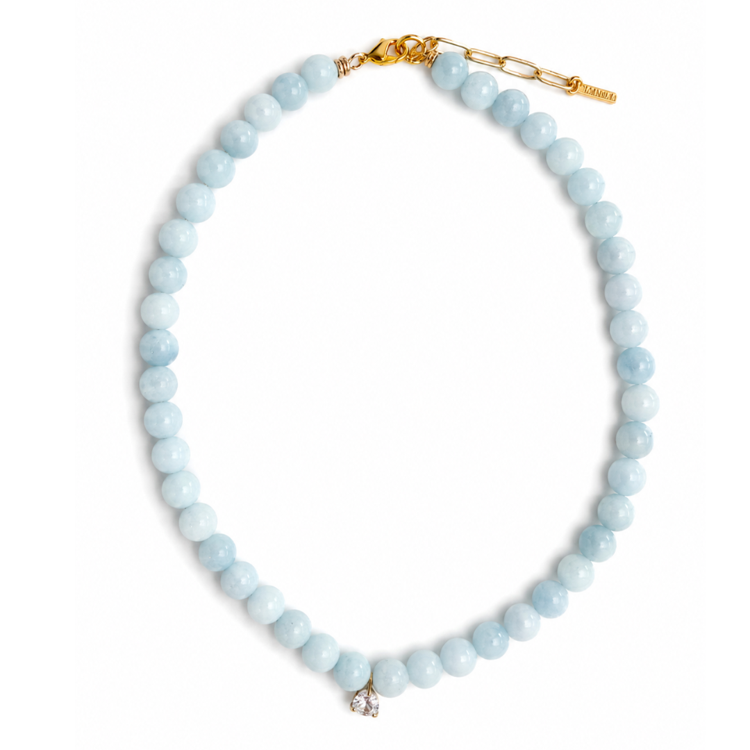 ARCTIC AQUAMARINE GAIA NECKLACE