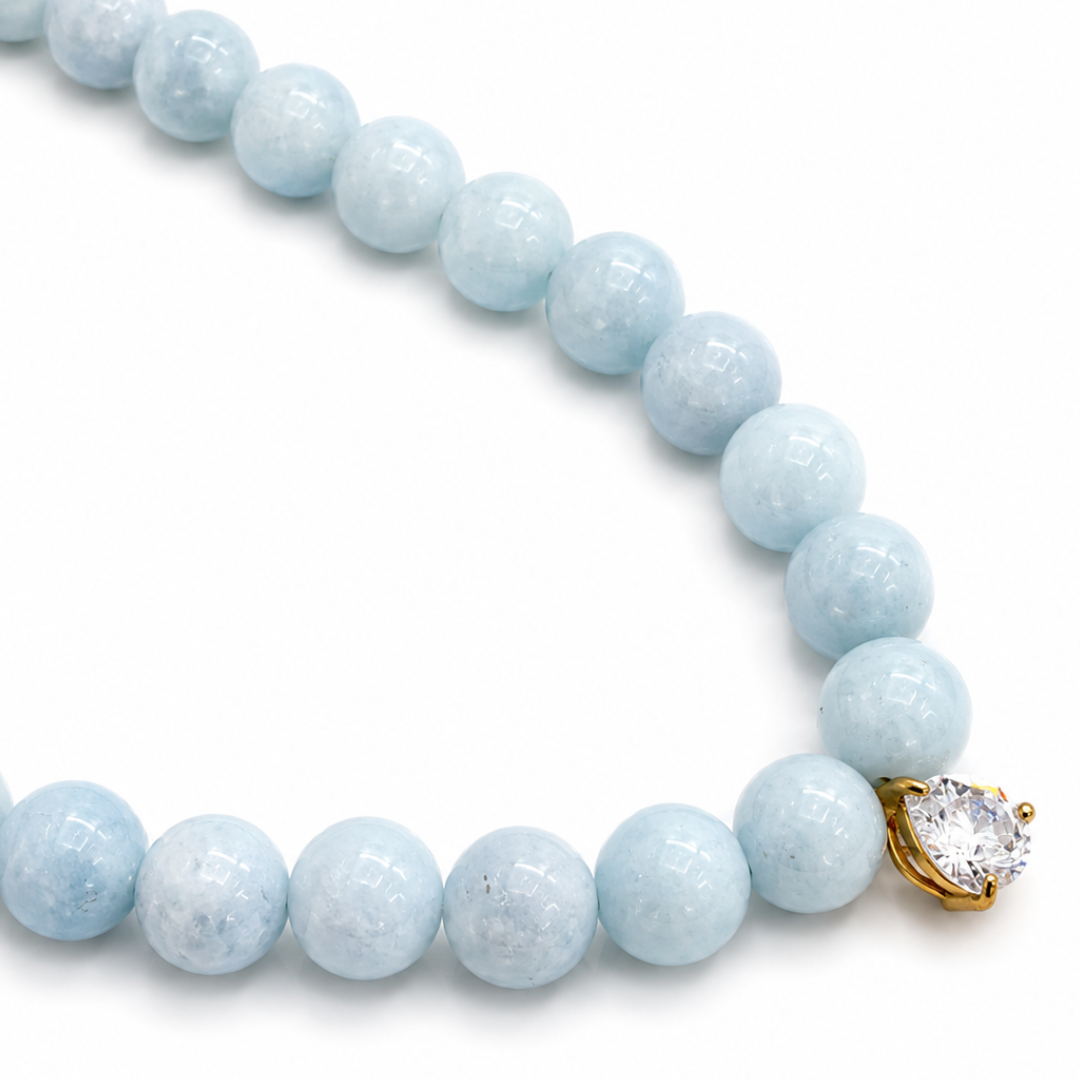 ARCTIC AQUAMARINE GAIA NECKLACE