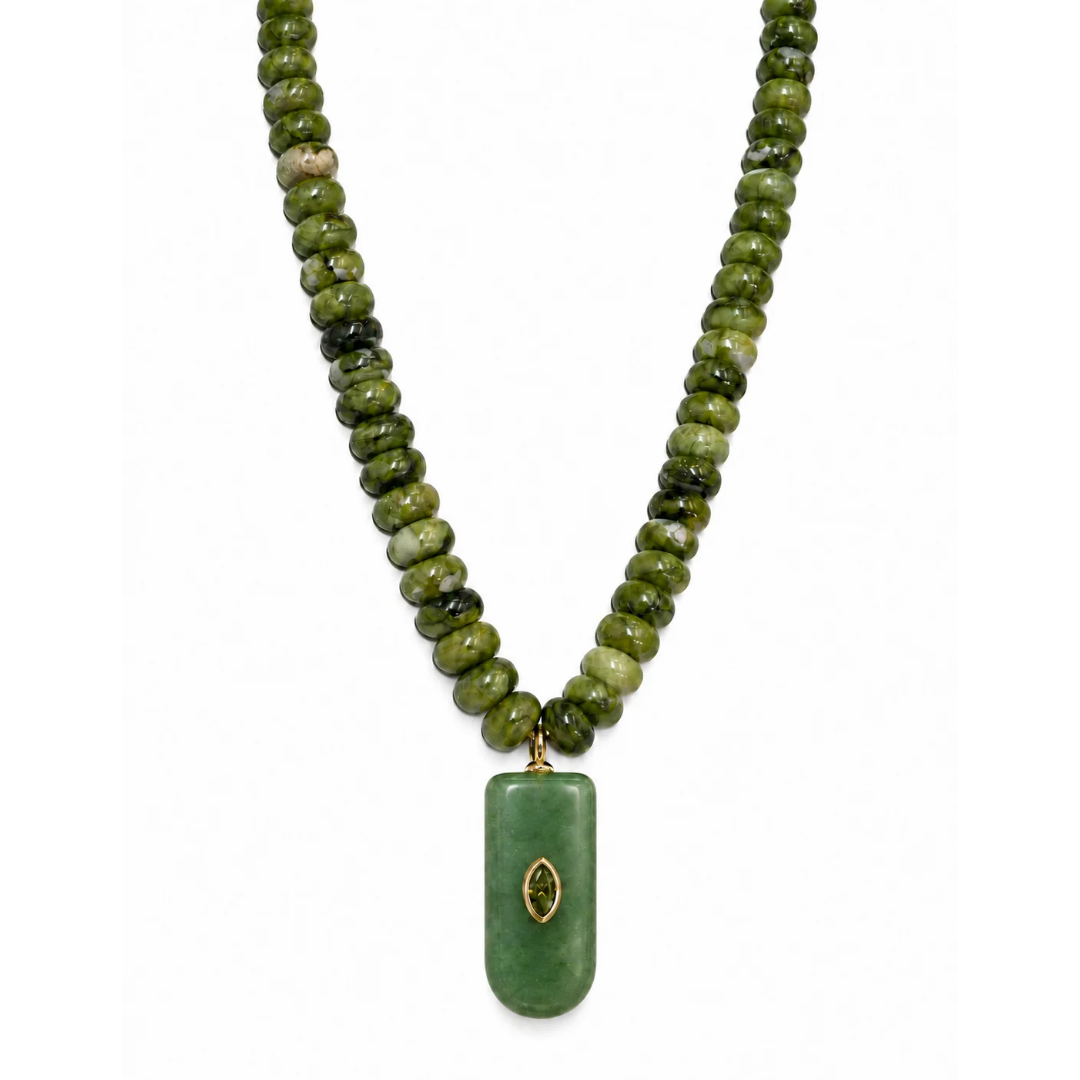 Bamboo Jade Gaia Necklace