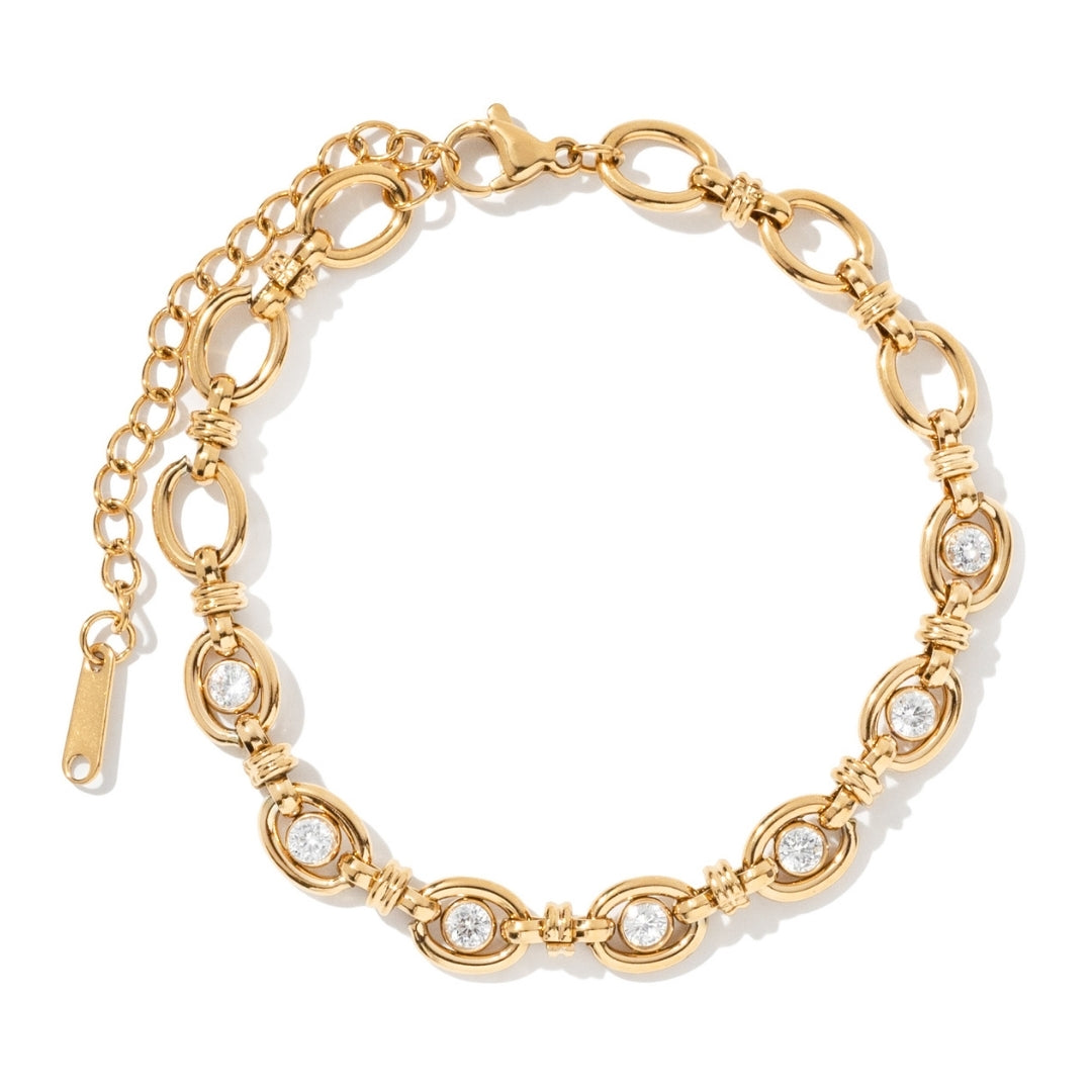 CHIC ROUND ZIRCONIA BRACELET