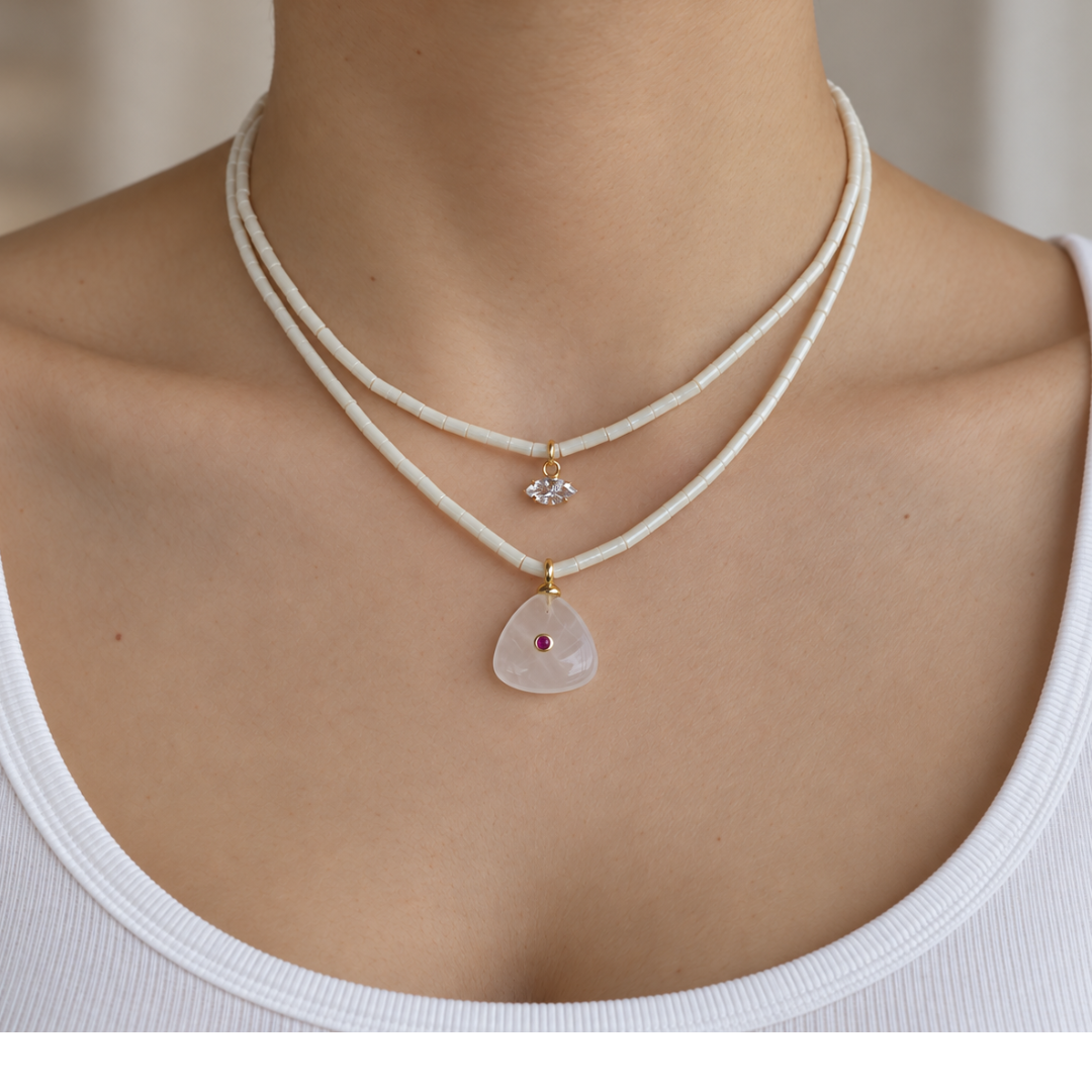 Champagne Drop Gaia Necklace