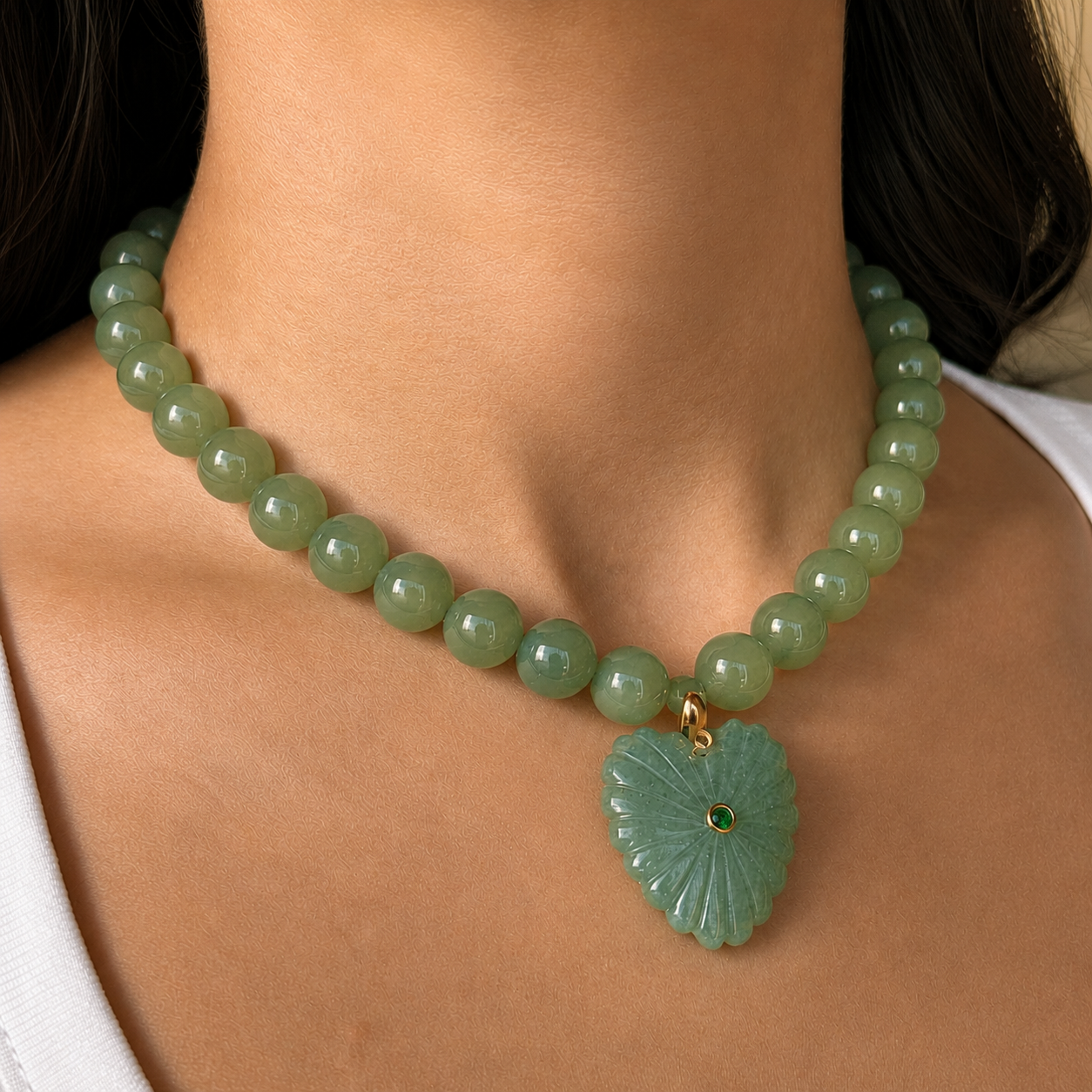 EMERALD HEART GAIA NECKLACE