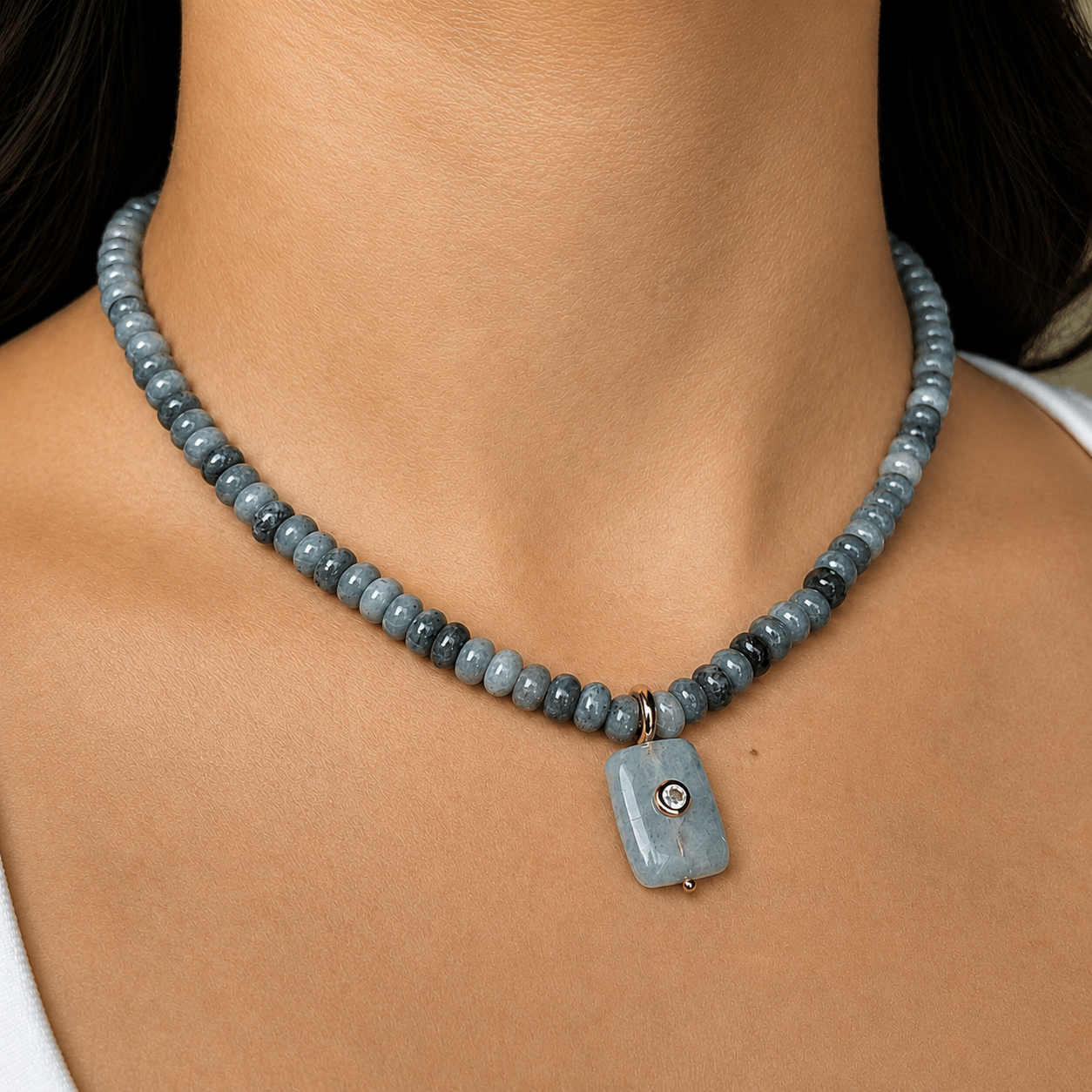 SLATE JASPER GAIA NECKLACE