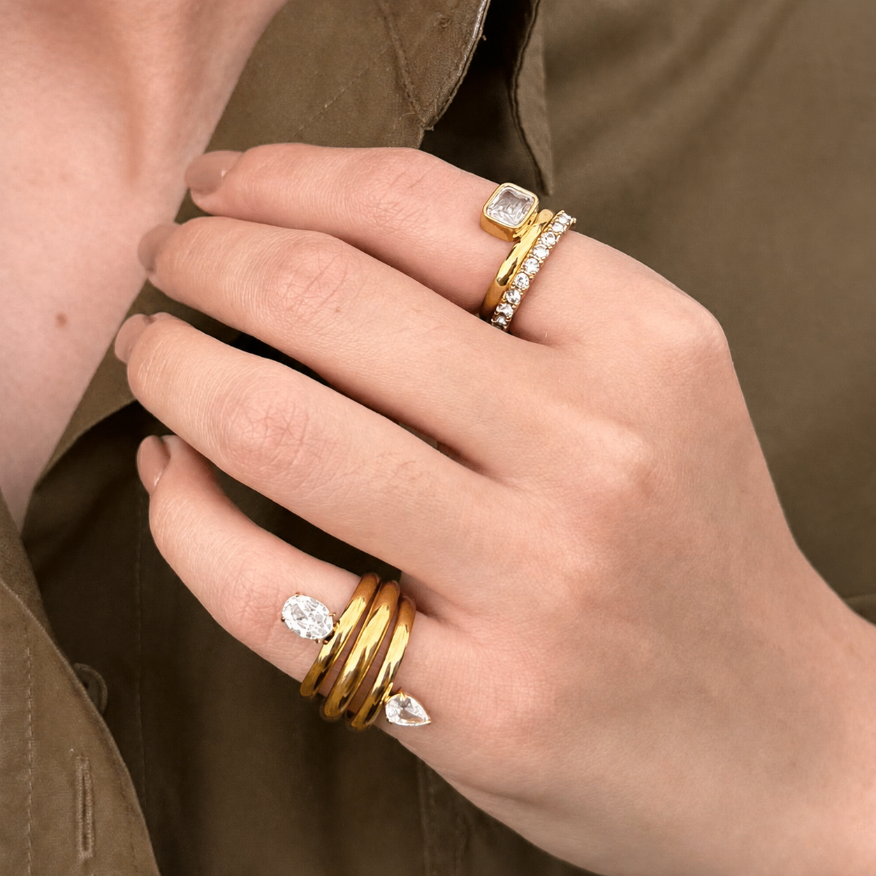 ICON OVAL PINKY RING