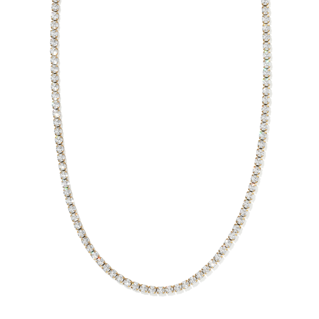 Gold Classic Tennis Necklace