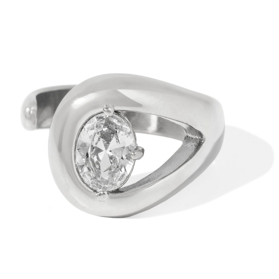 LUCENT SILVER HALO RING