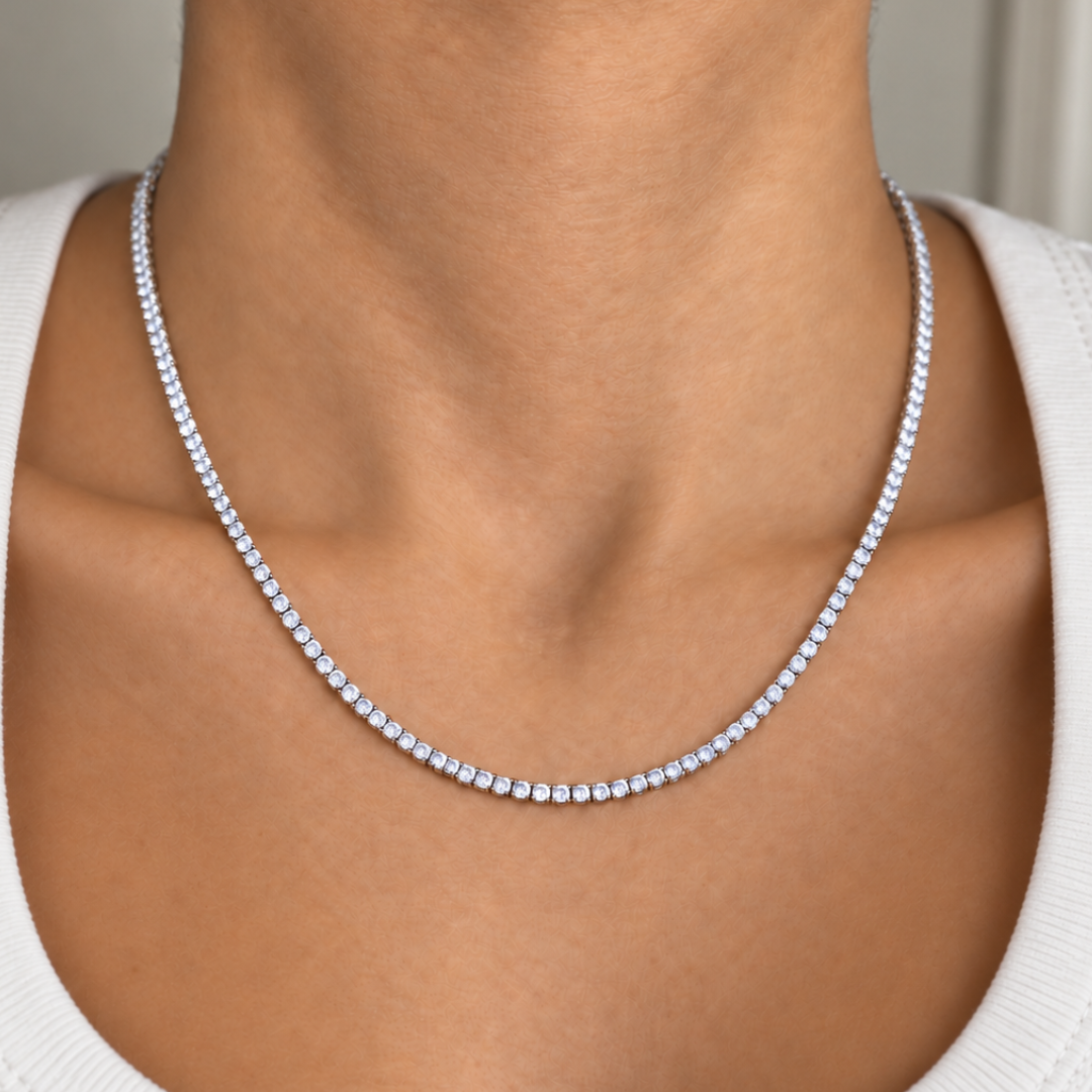 Frost Moissanite Tennis Necklace