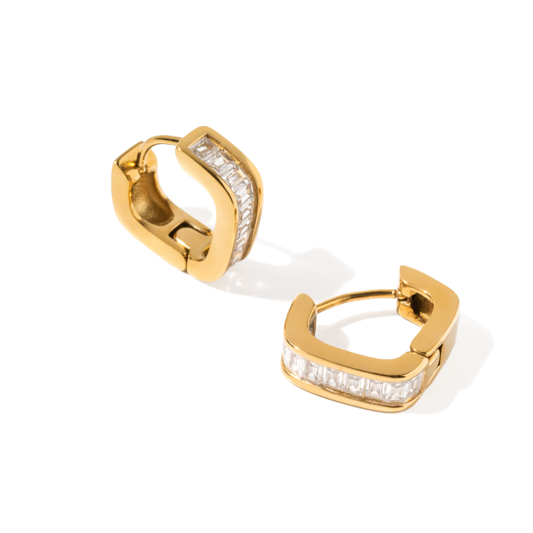 GOLDEN GEOMETRIC HOOPS