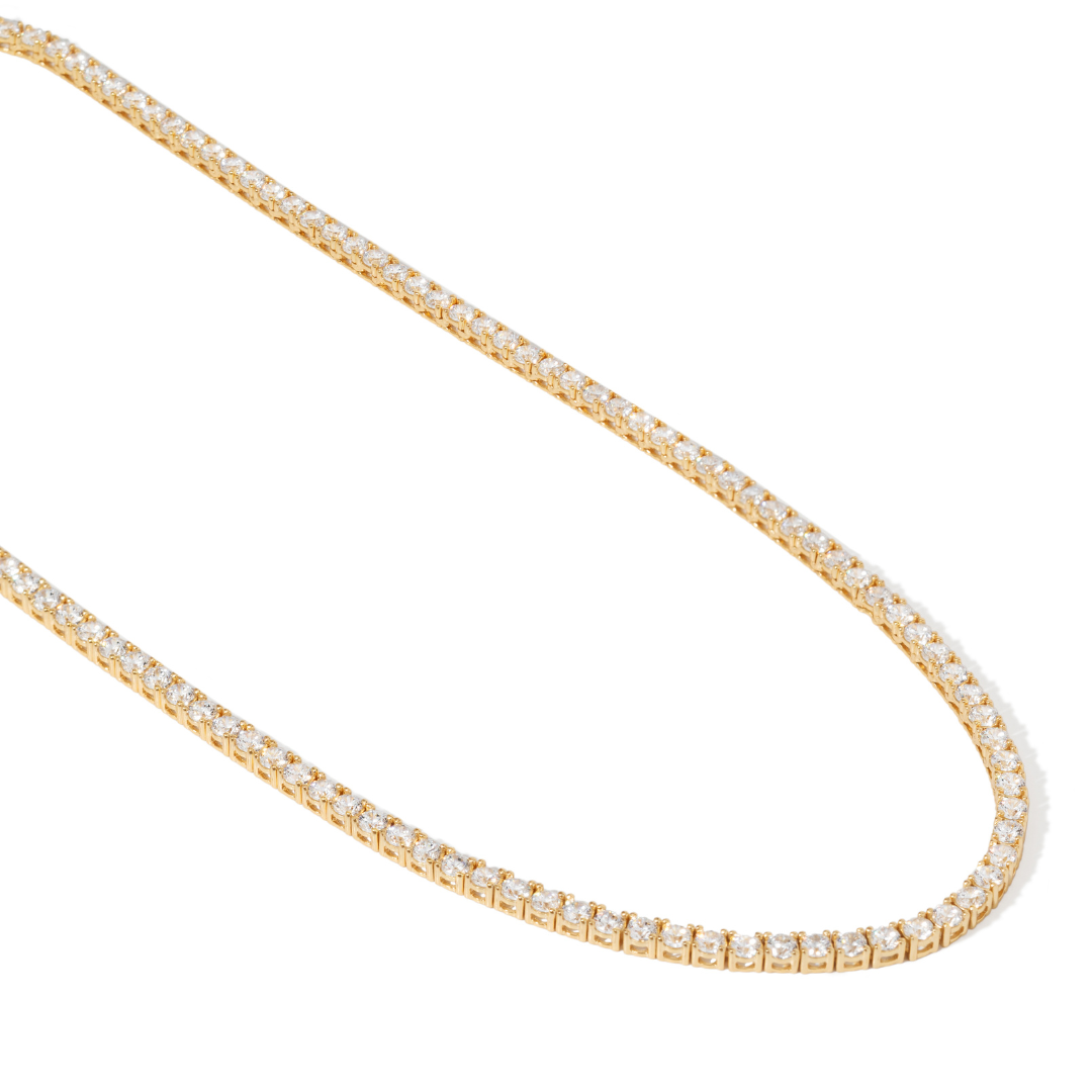 Gold Royale Tennis Necklace