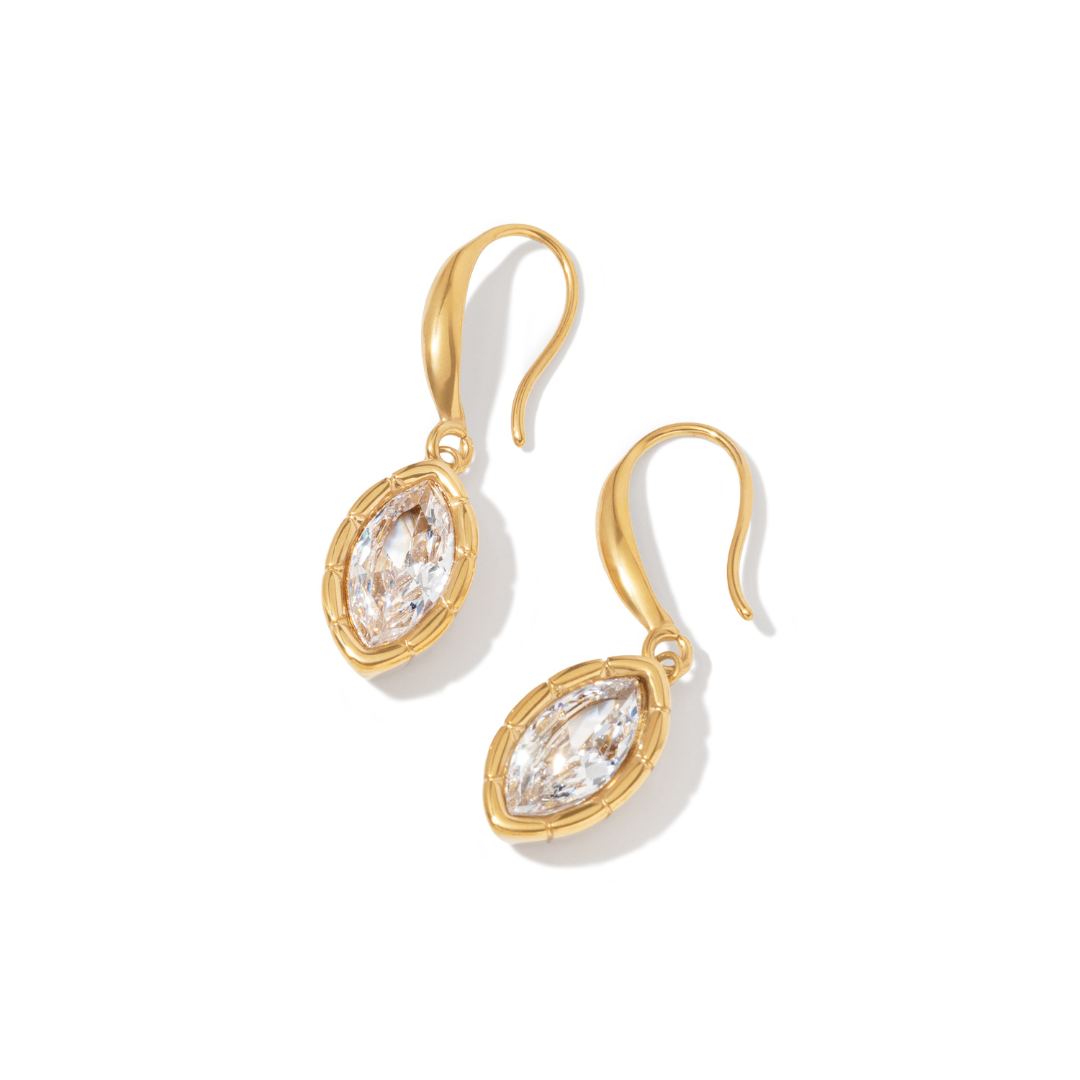 Gold Gleam Drop Earrings