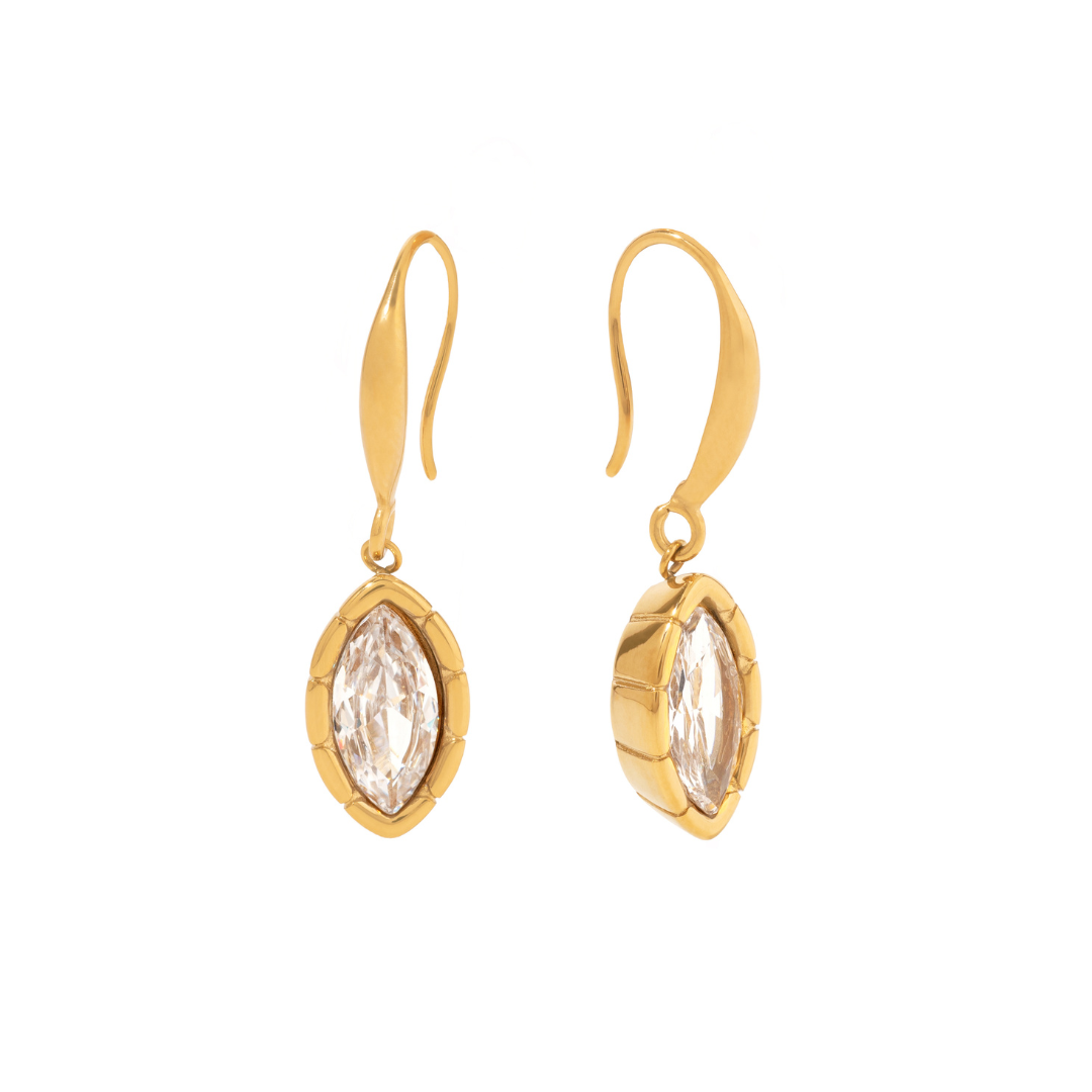 Gold Gleam Drop Earrings