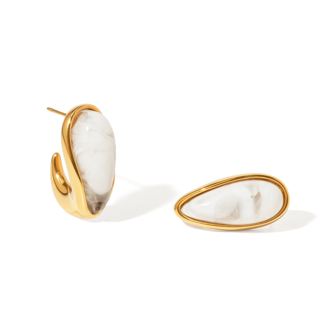 Gold Moonlight Drop Earrings