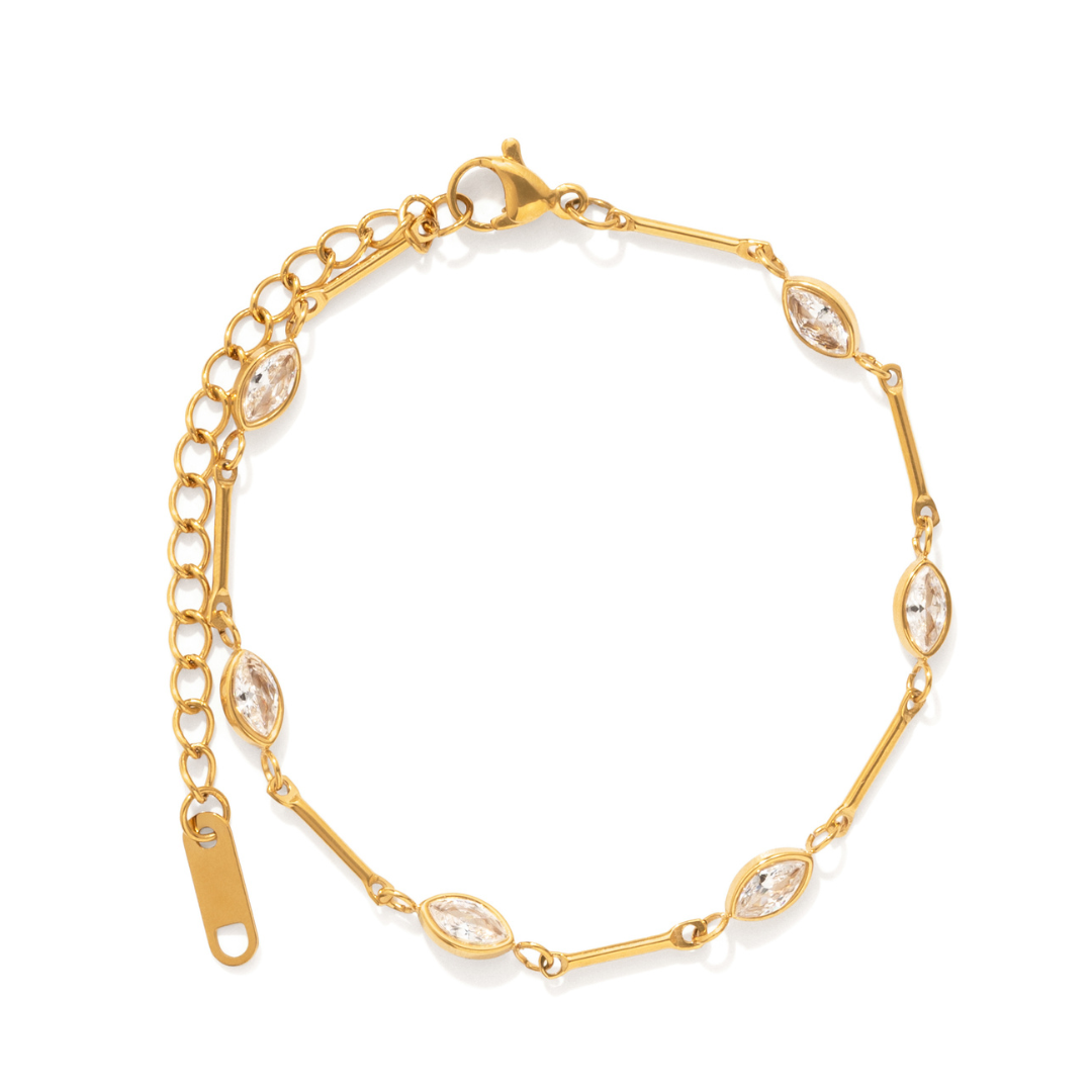 Gold Raindrop Bracelet