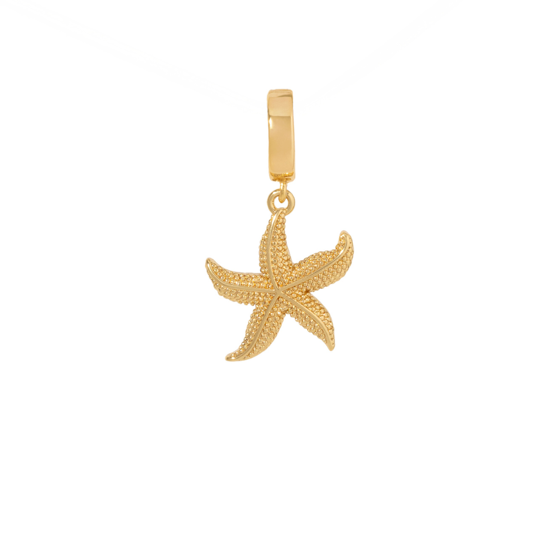 Gold Starfish Charm