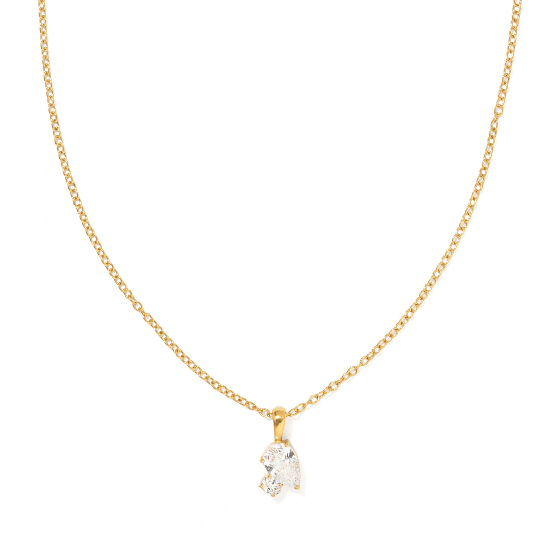 Golden Dewdrop Duo Necklace