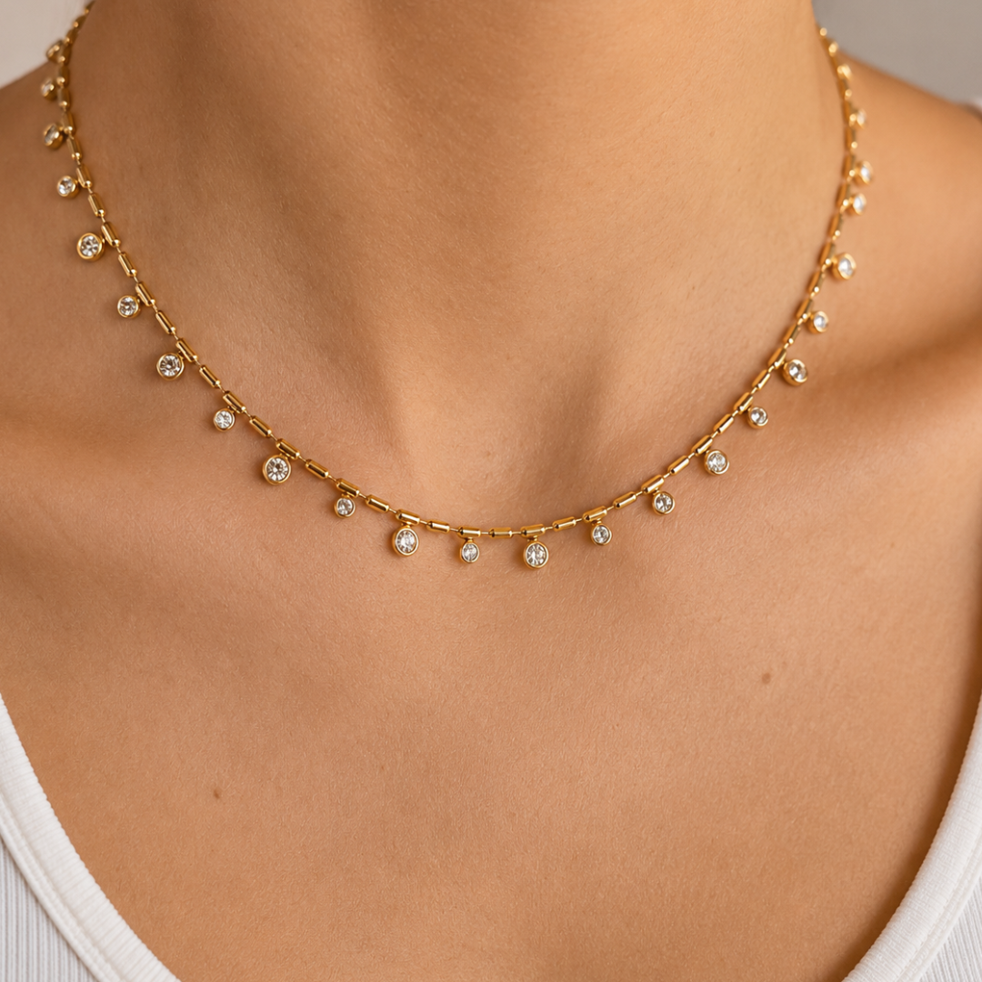 Golden Stardust Necklace