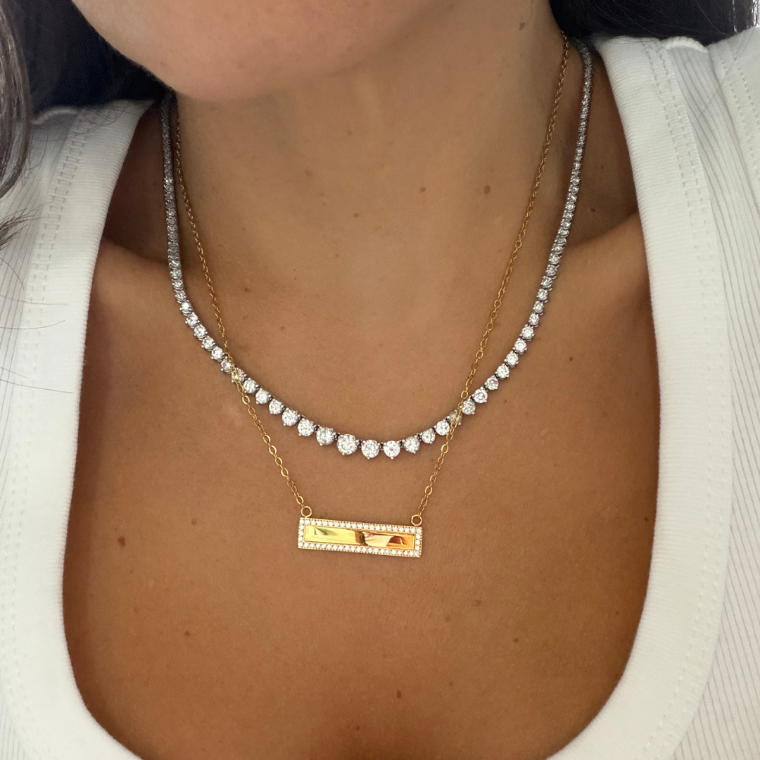 HALO CUSTOM PLAQUE NECKLACE