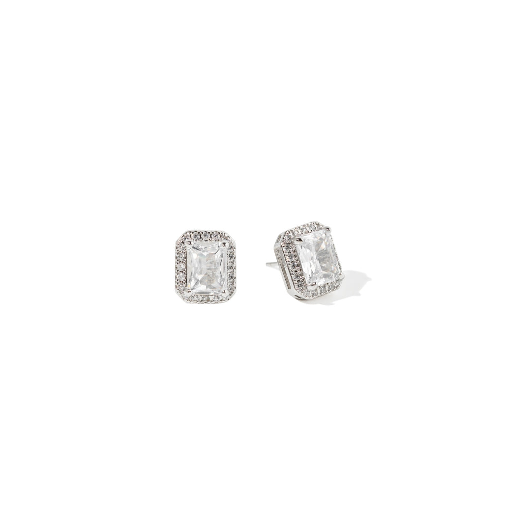 HALO GLOW RECTANGLE STUDS