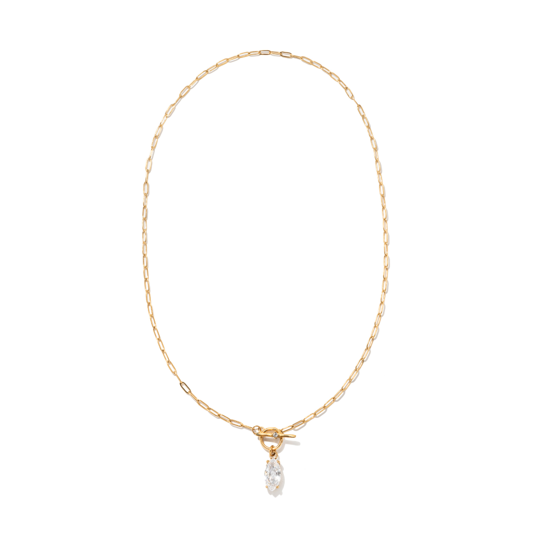 HEIRLOOM GOLD OVAL NECKLACE