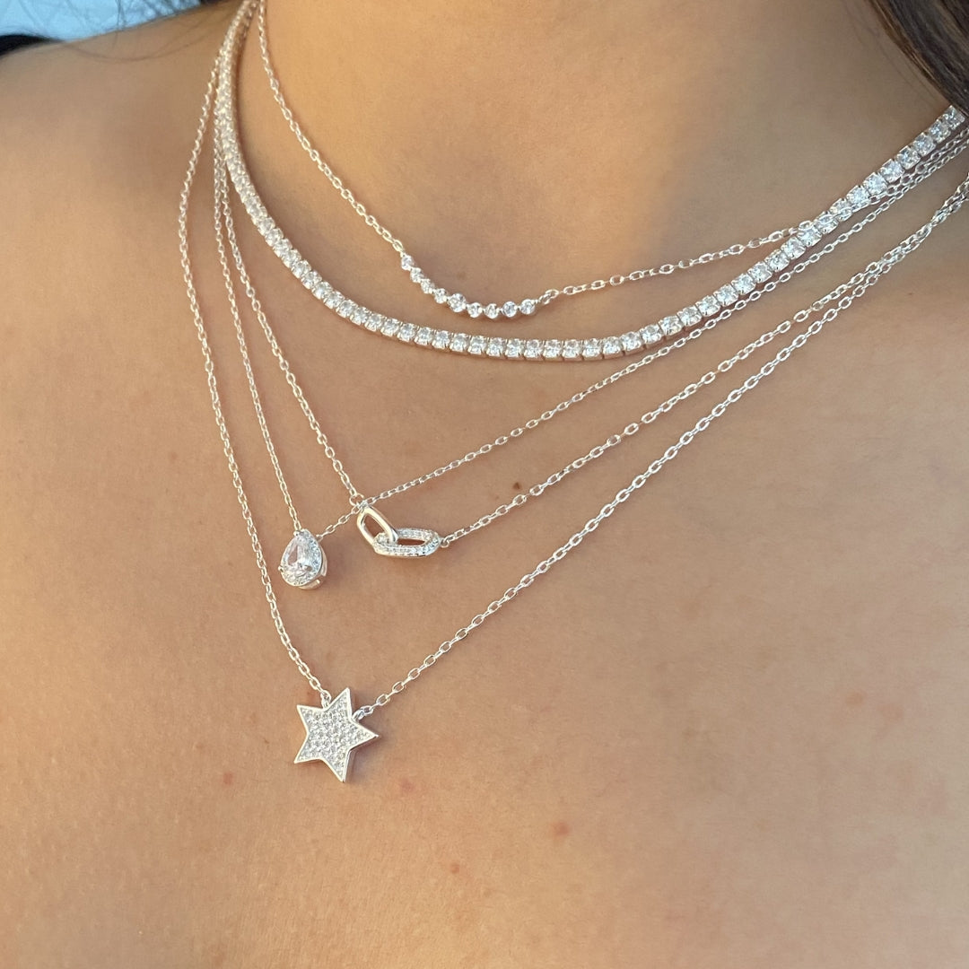 INTERLOCK SPARK NECKLACE