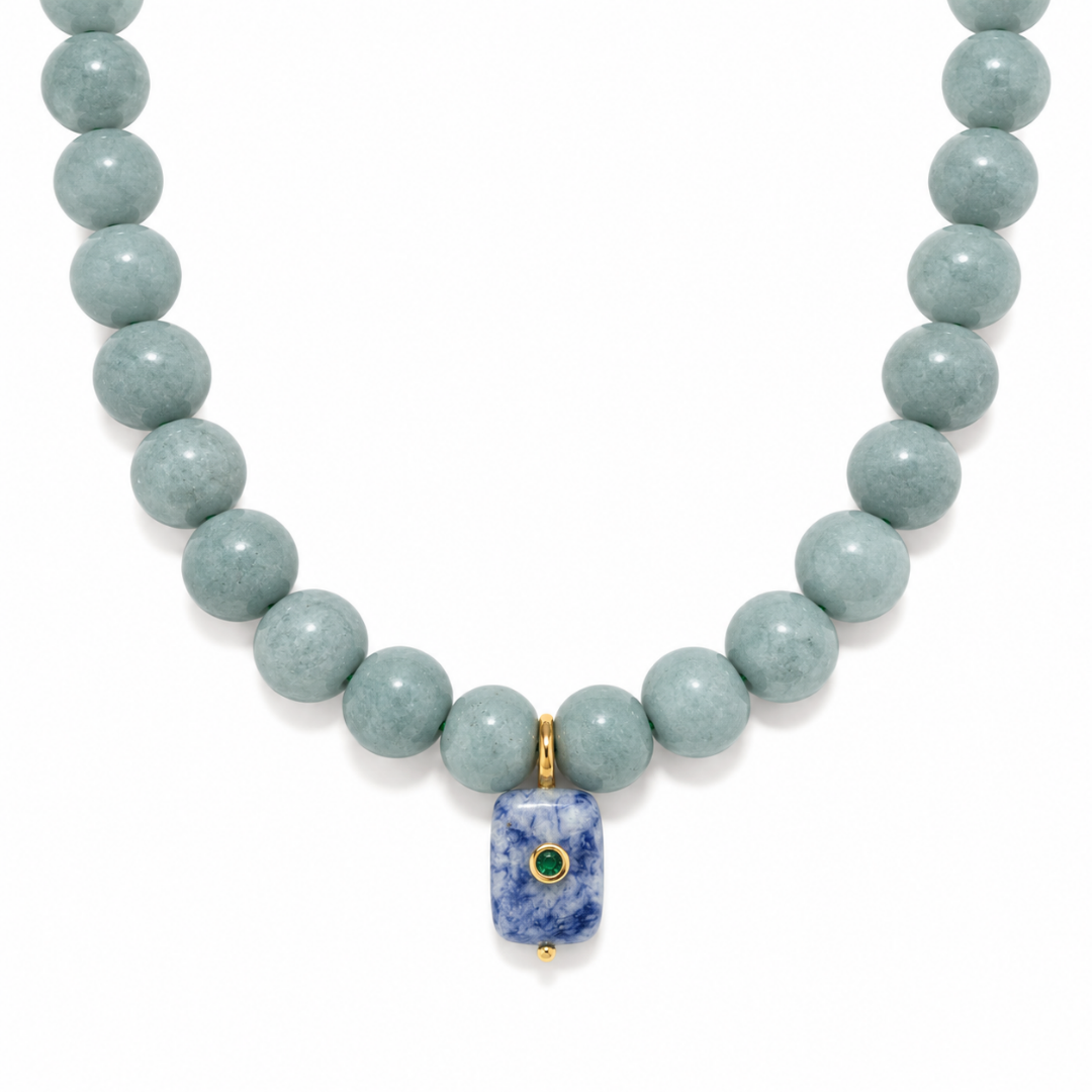 LAGOON SODALITE GAIA NECKLACE