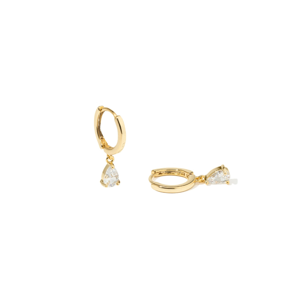 LUMINOUS PEARL DROP HOOPS