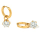 LUXE ROUND DROP HOOPS