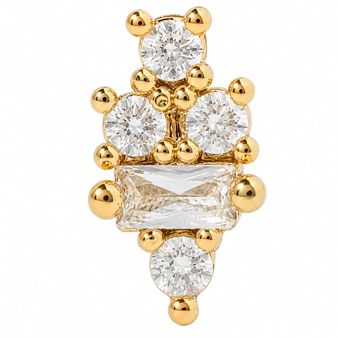 MAJESTIC CLUSTER GOLD PIERCING
