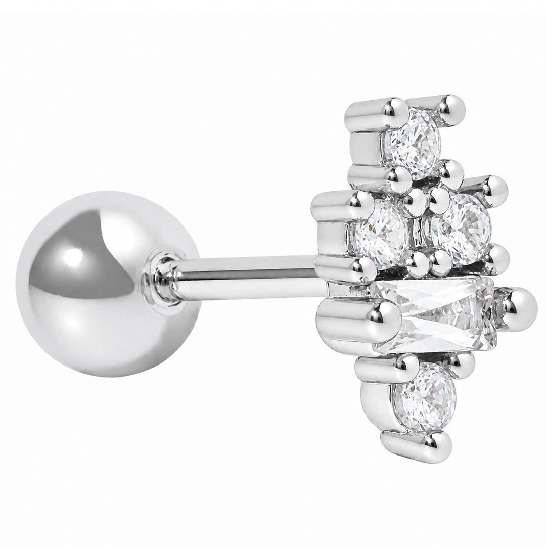 MAJESTIC CLUSTER SILVER PIERCING