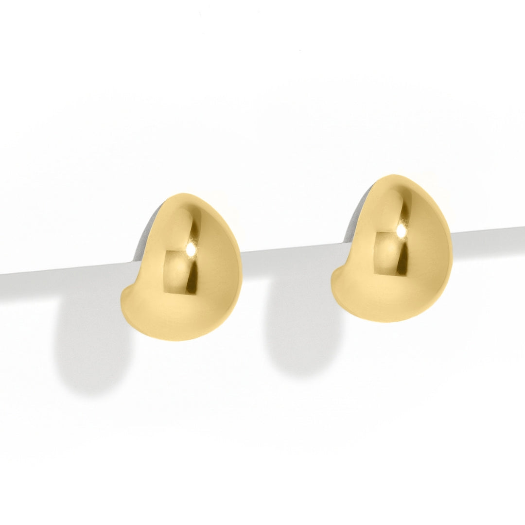 MOLTEN GOLD PEBBLE EARRINGS