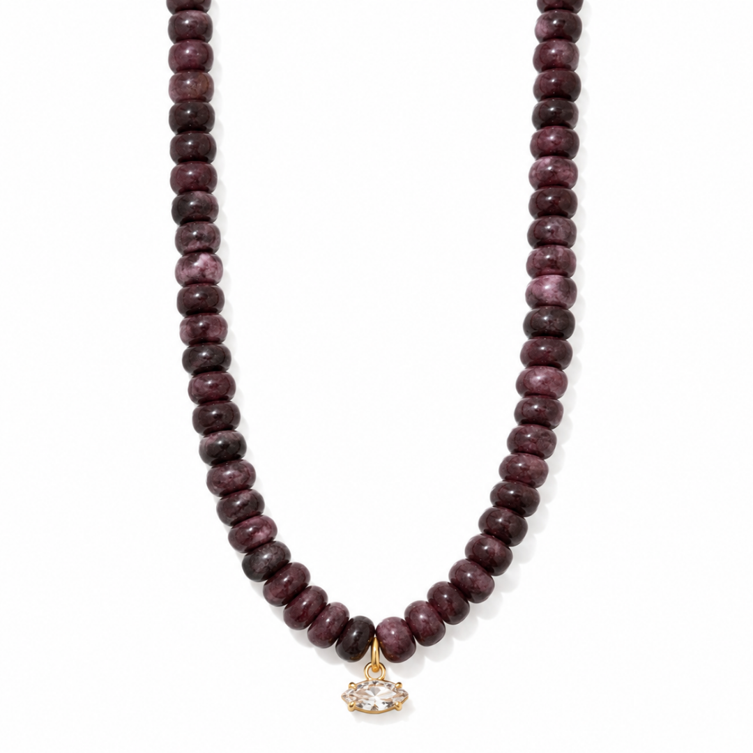 Merlot Jasper Gaia Necklace