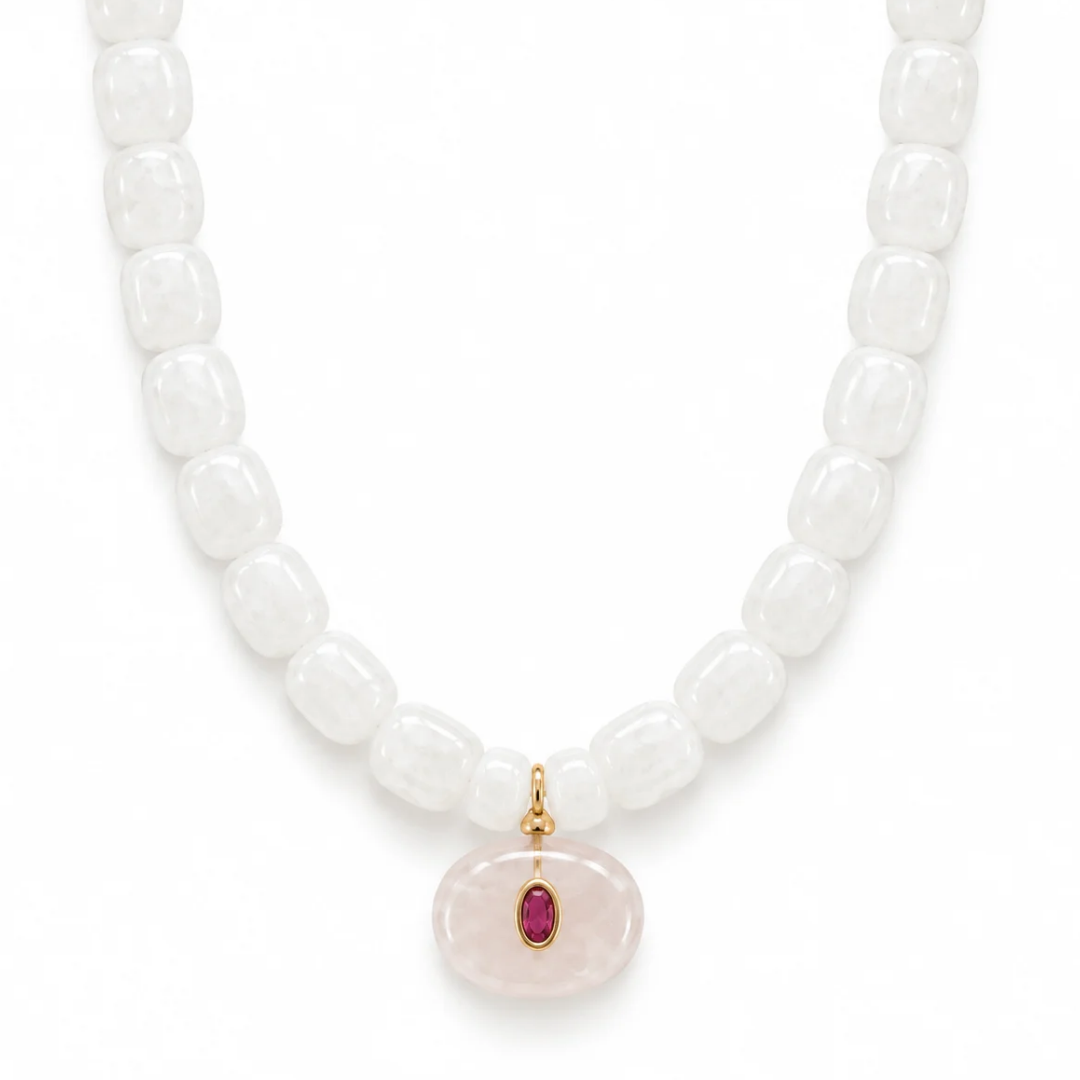 Mist Agate Gaia Necklace