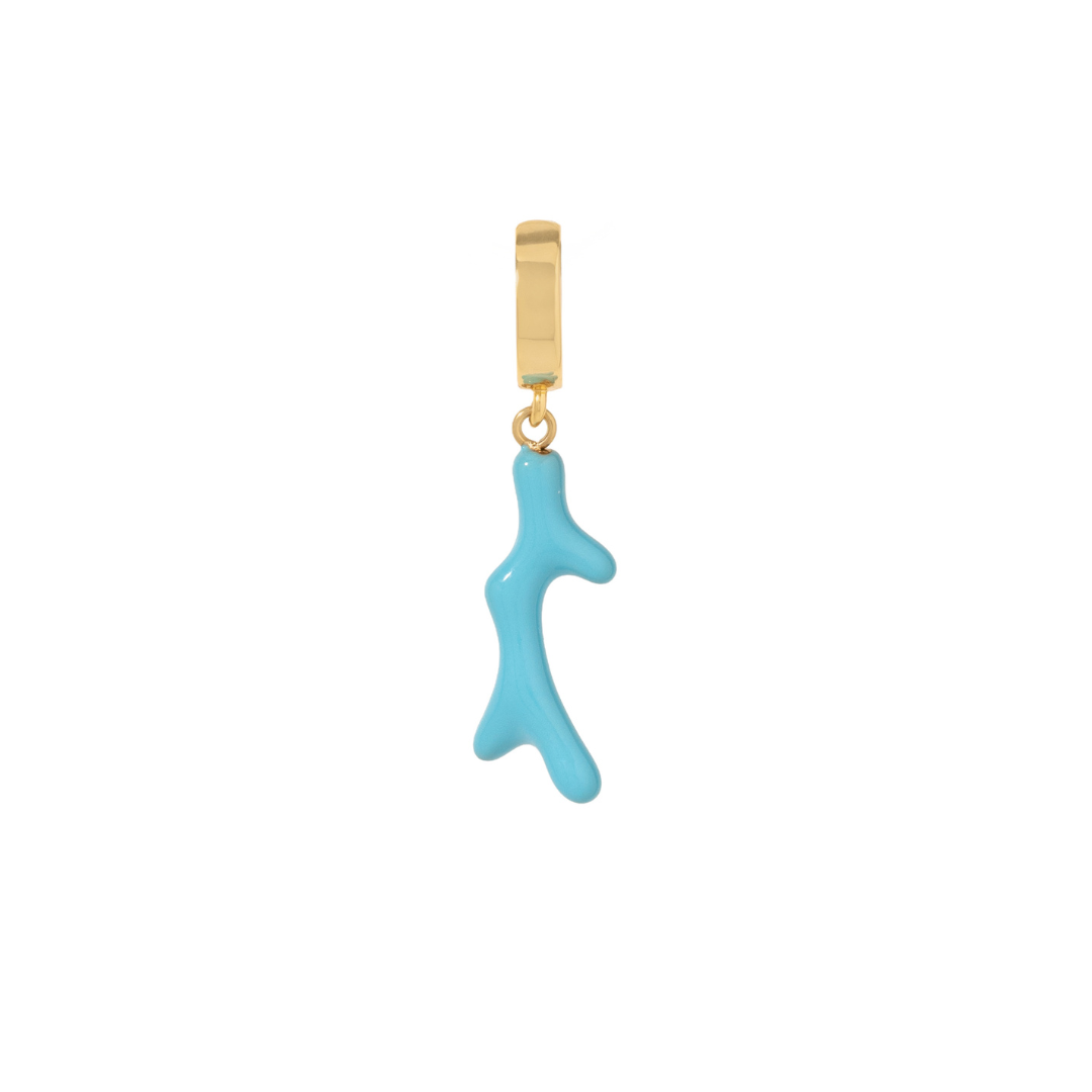 Ocean Blue Coral Charm