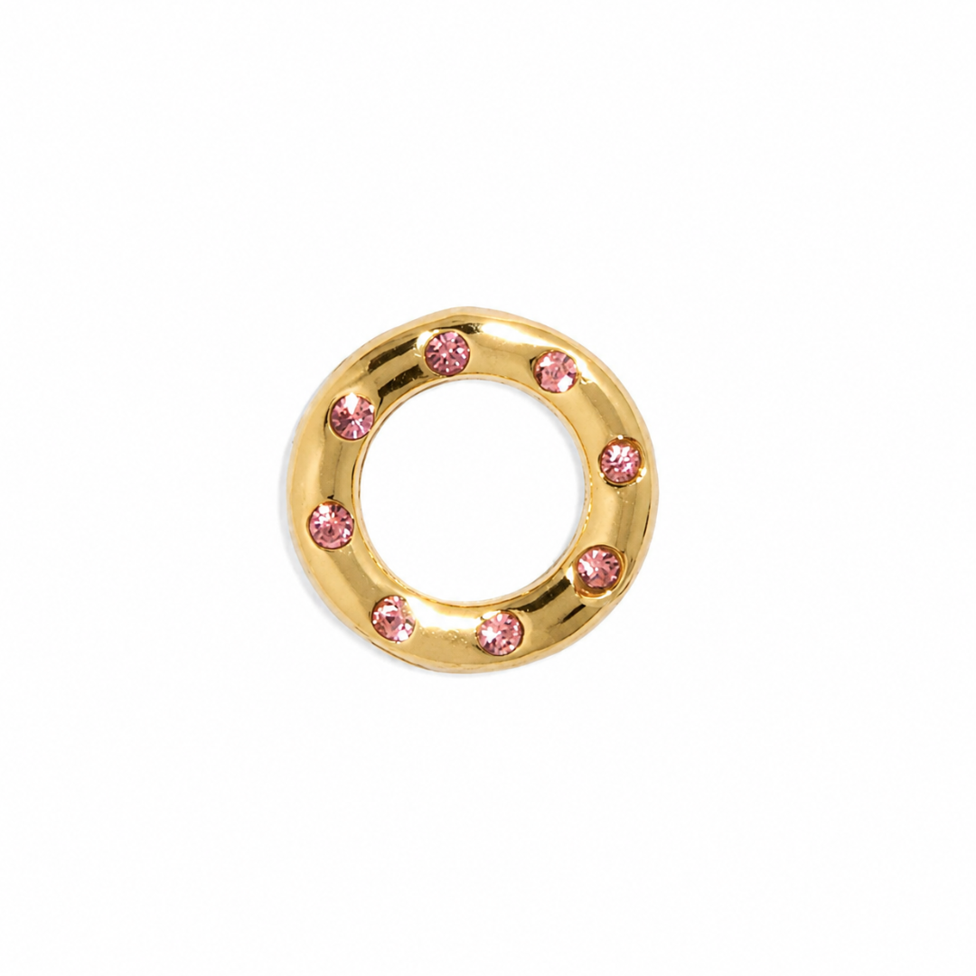 Pink & Gold Charm
