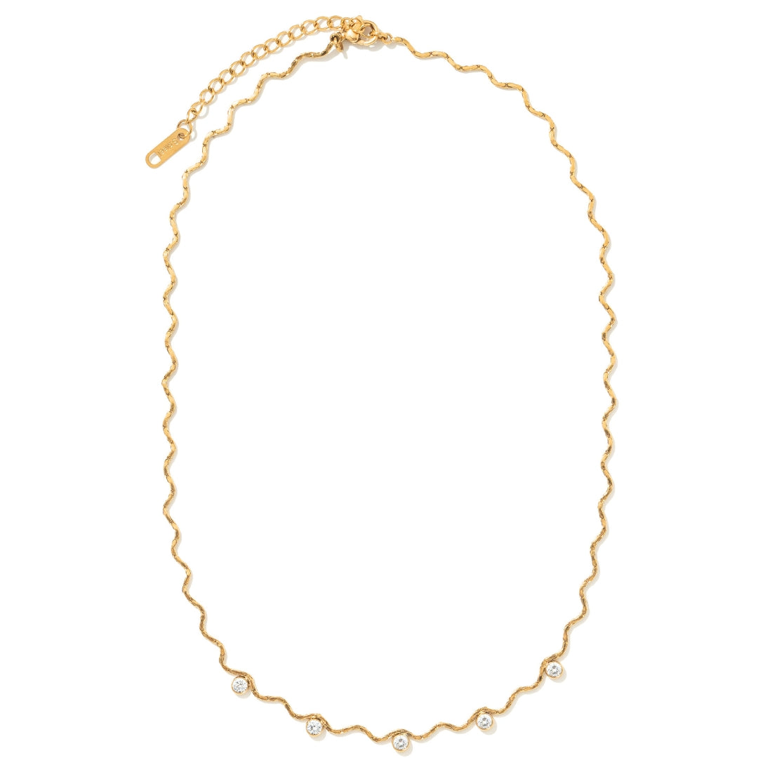 RIPPLE GOLD SHINE NECKLACE