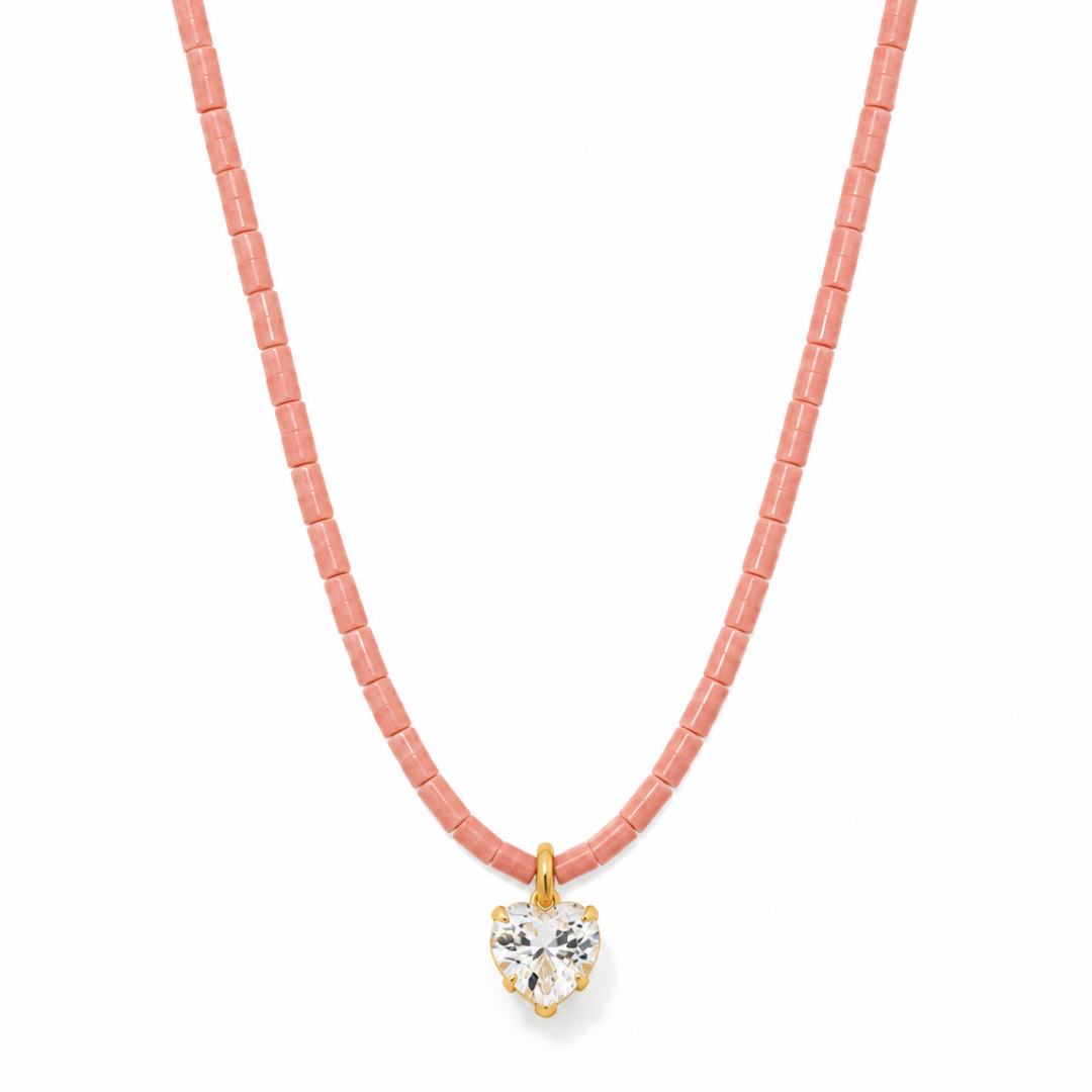 Rosebud Heart Gaia Necklace