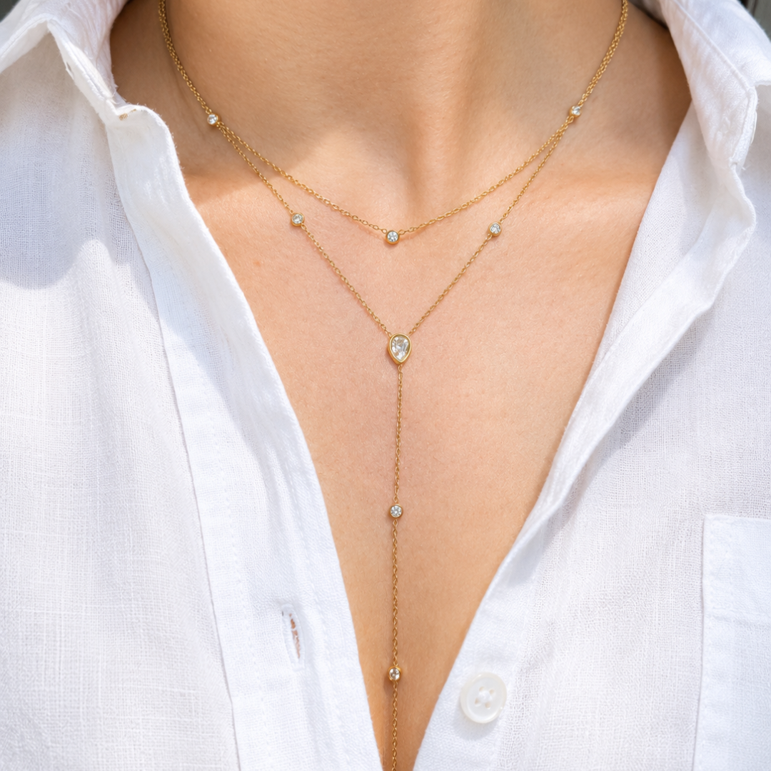 STARDUST LARIAT NECKLACE