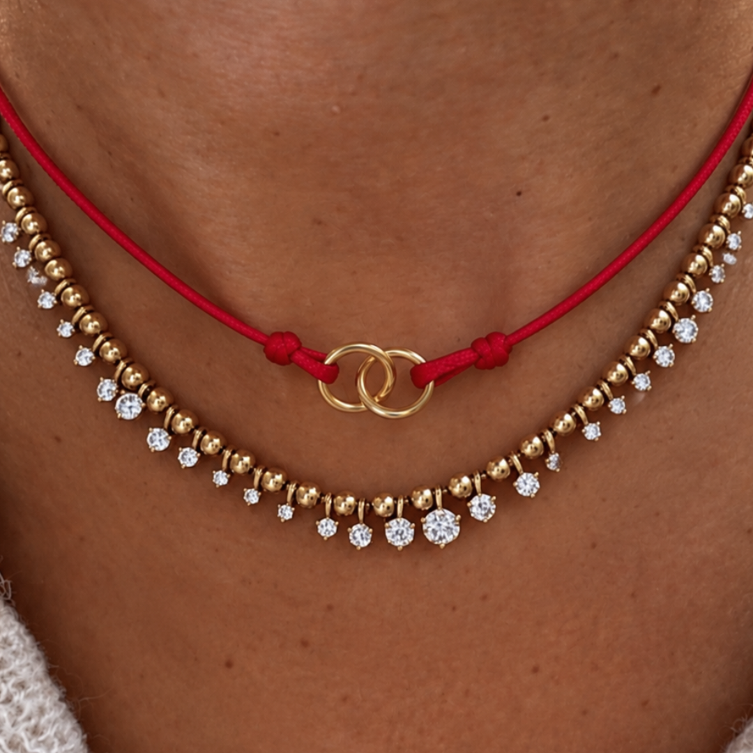 Scarlet Interlock Necklace