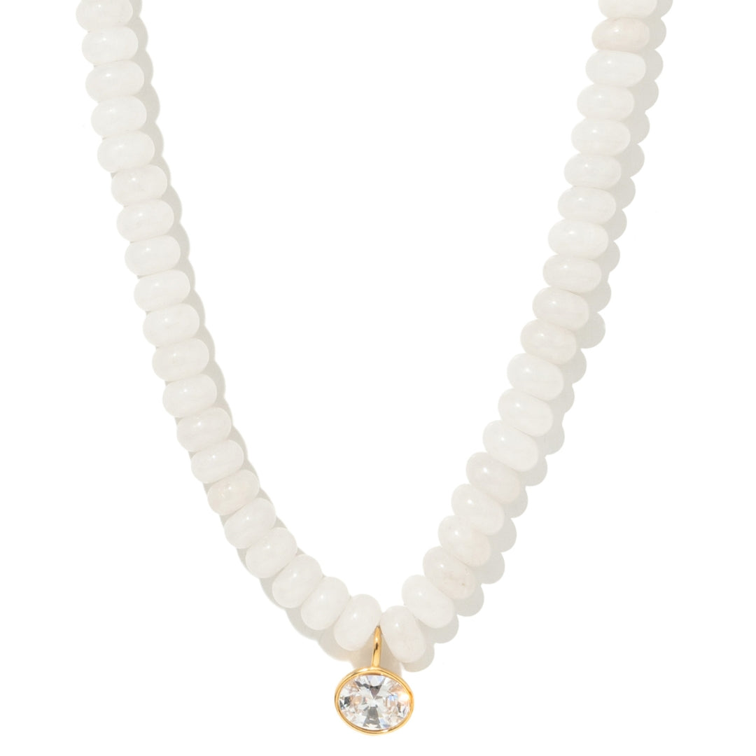 GAIA WHITE JADE NECKLACE