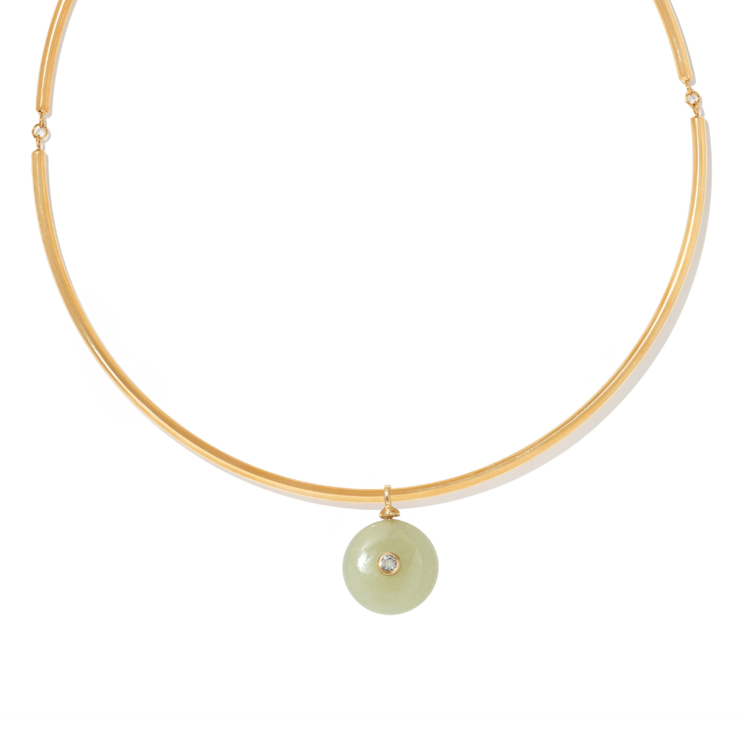 Celery Xiu Jade Gaia Choker