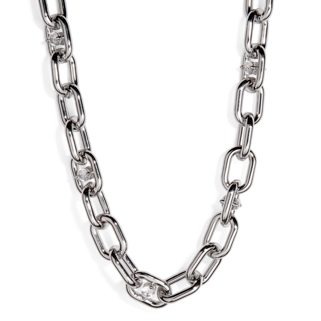 THE ESSENTIAL SILVER LINK  NECKLACE