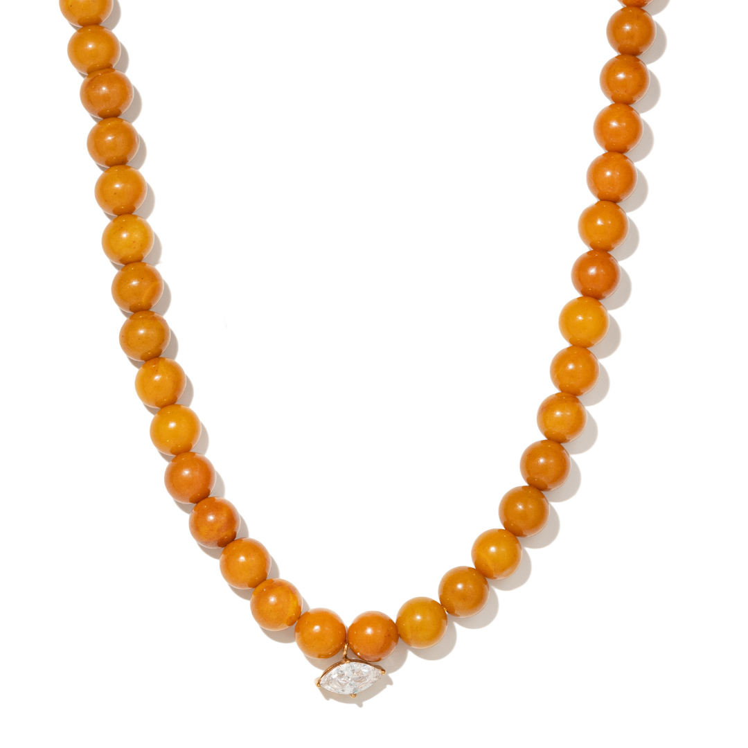 Tangerine Moka Gaia Necklace