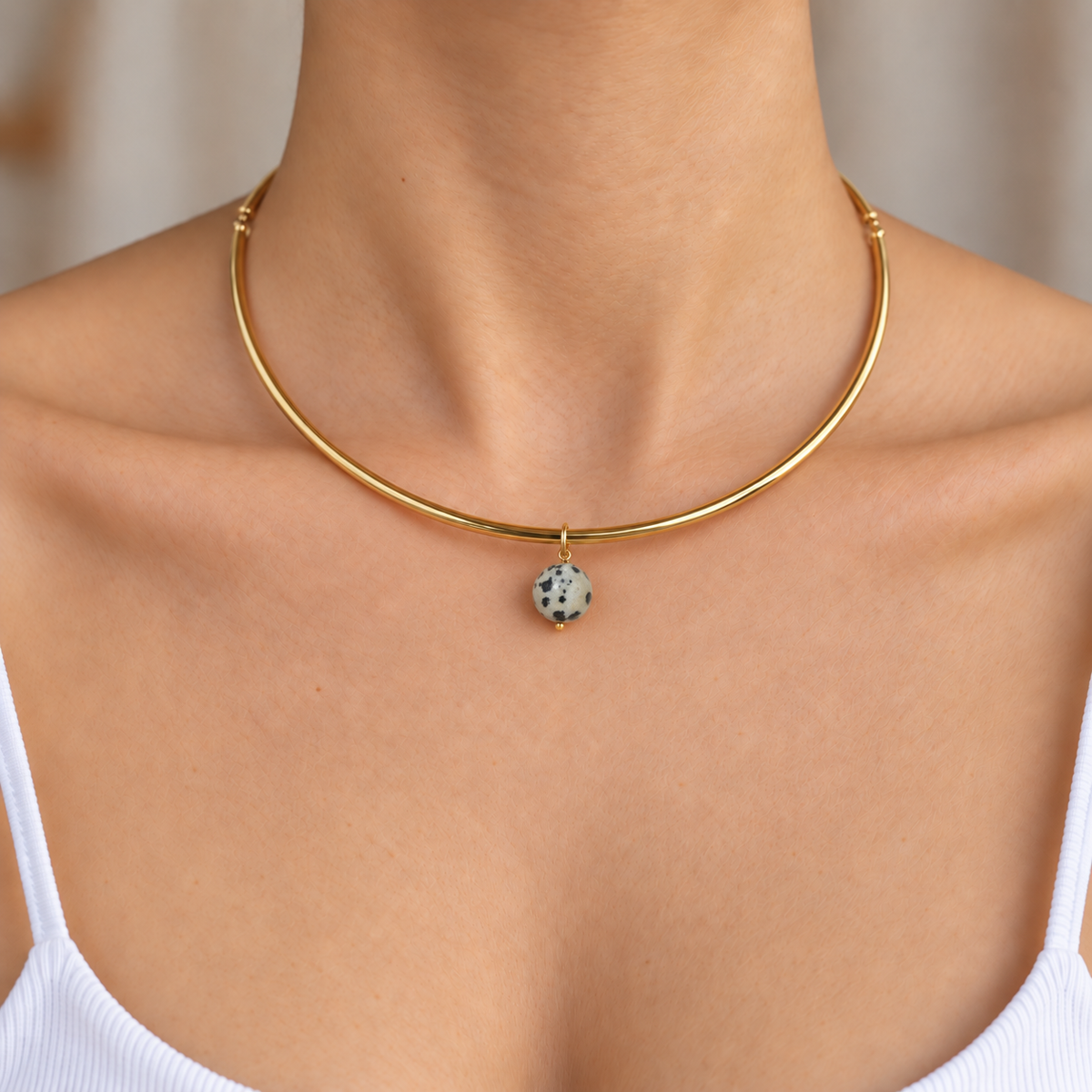 Terrazzo Jasper Gaia Choker