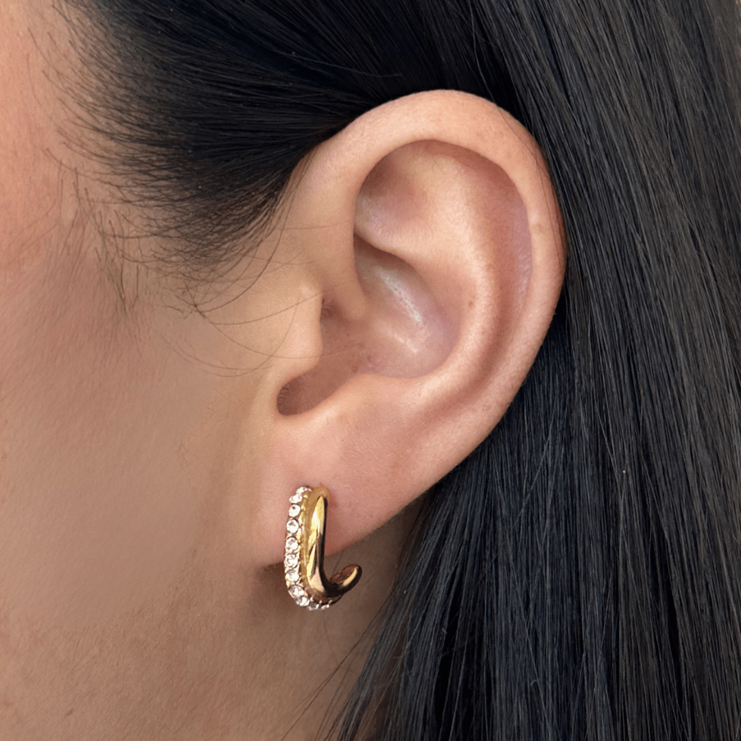 ABSTRACT GLOW EARRINGS - ARETES - Malandra Jewelry - EUWA379-JDE0311321